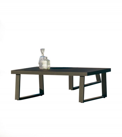 Conjunto de jardín en madera de Teca de 1 Mesa redonda de 80 cm y 2 sillas  plegables textileno color gris topo