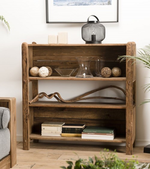 Estantería de madera con 3 estantes - Mds Deco – Muebles Madera